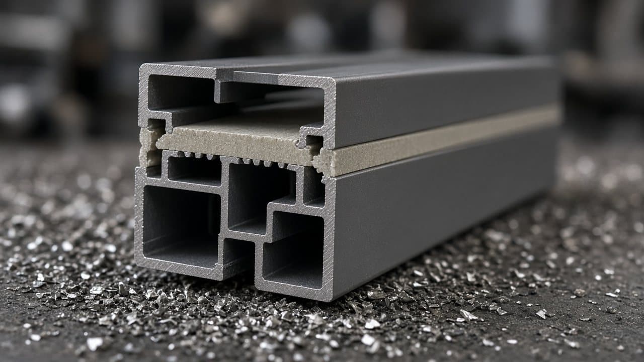 Thermal-break aluminum on a residential plot